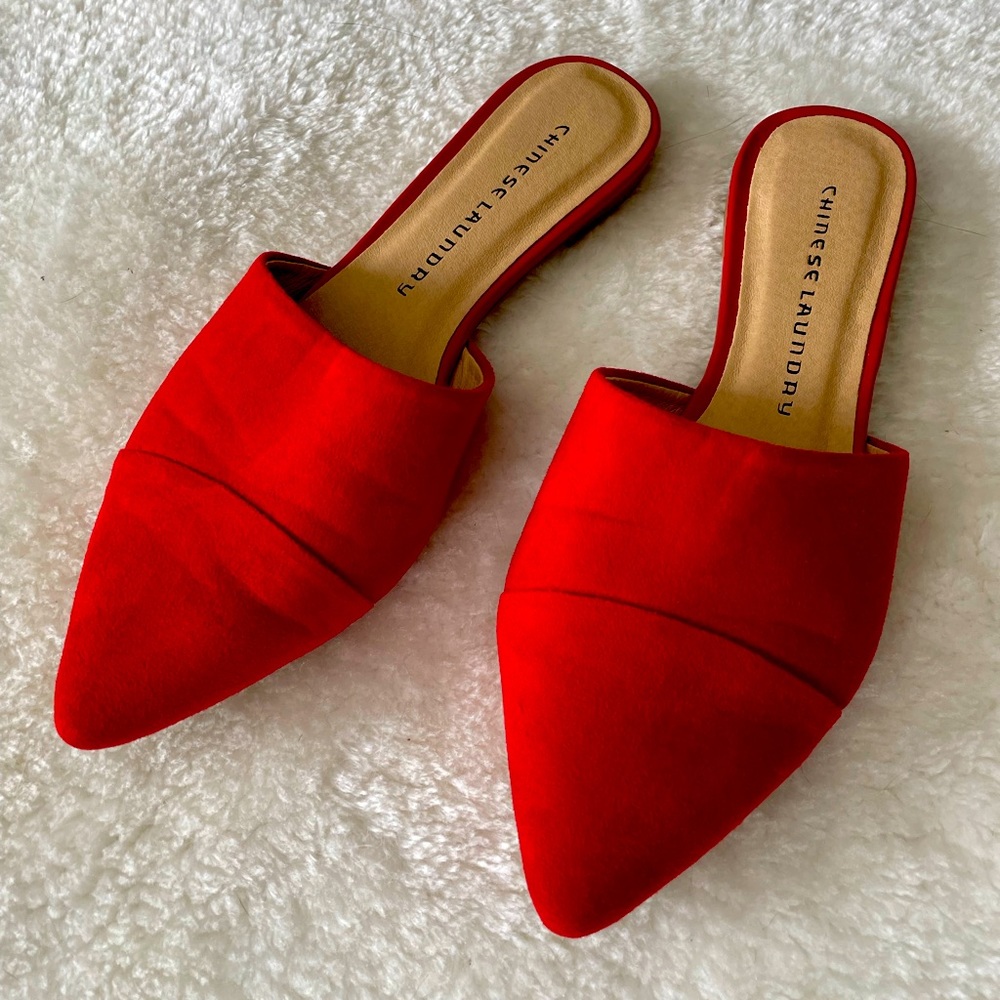 Red Mules size 7.5